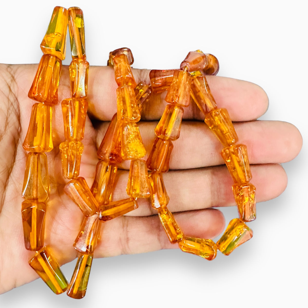 Natural Amber Stone Fancy Beads 169.84 Carats