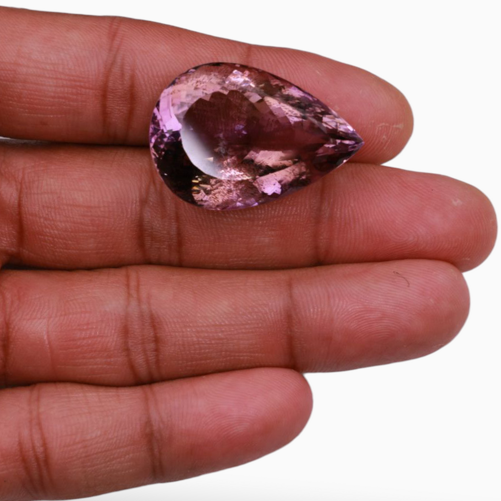 Natural Ametrine Gemstone in Pear Shape Carats 64.91 & Size 33x22.6mm