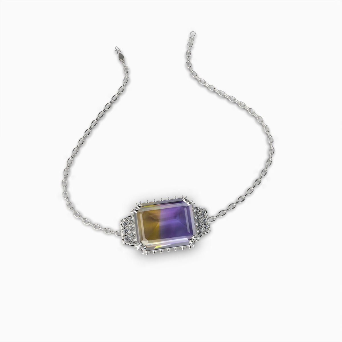 Natural Ametrine Stone Bracelet - Athena