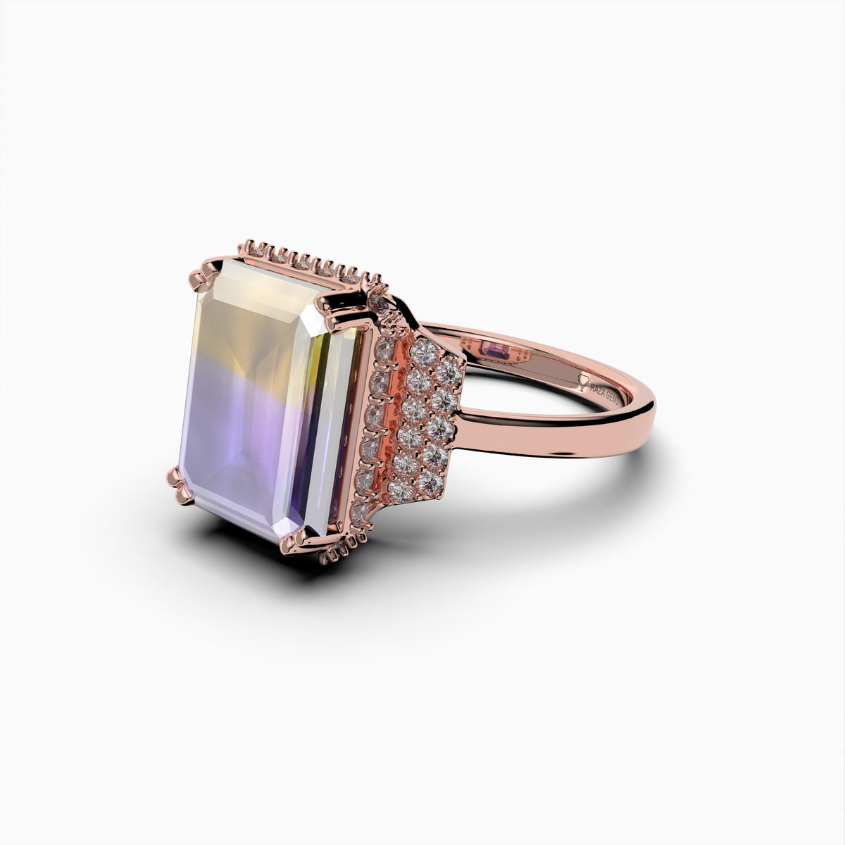 Natural Ametrine Stone Ring - Quinn