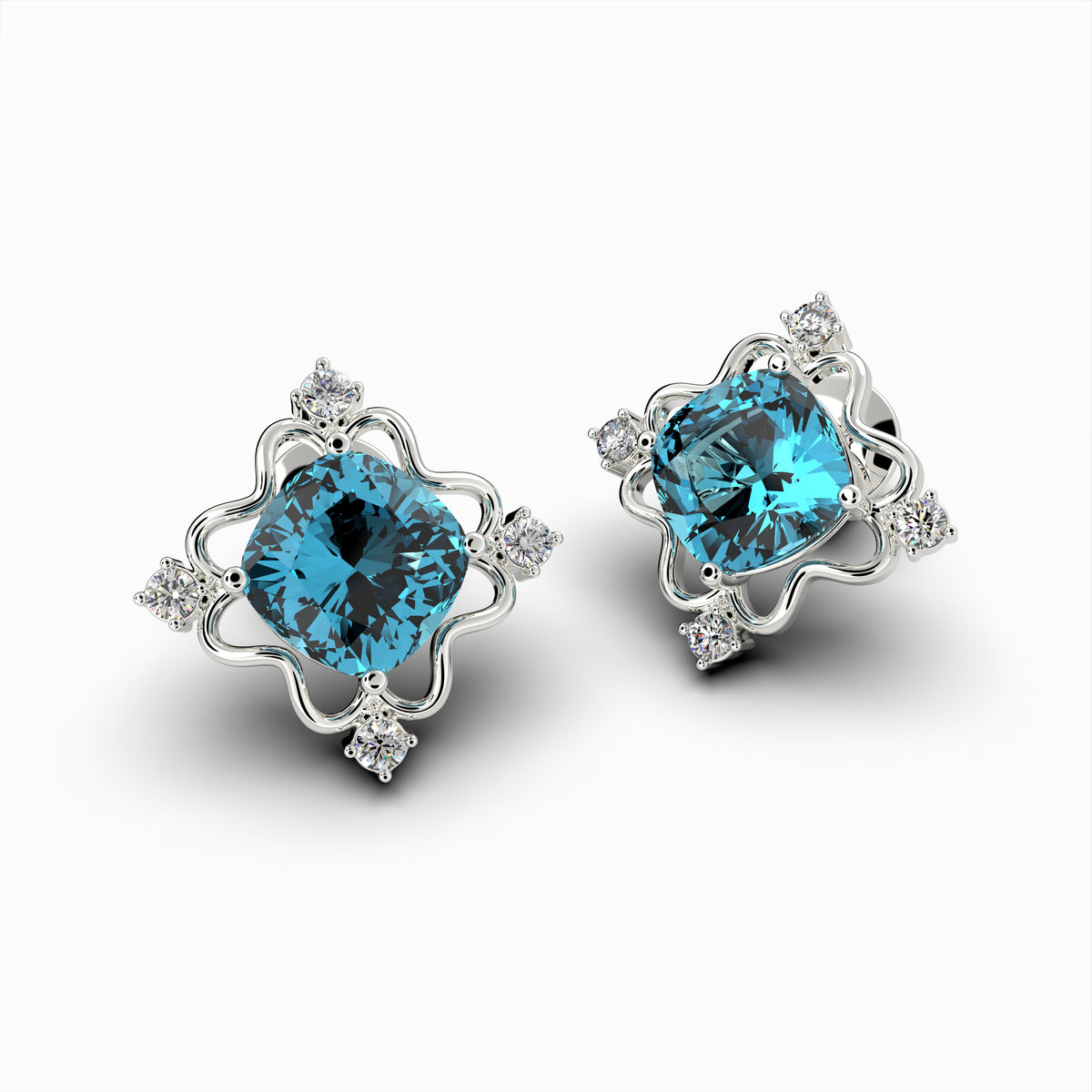 Natural Apatite Earring - Ella