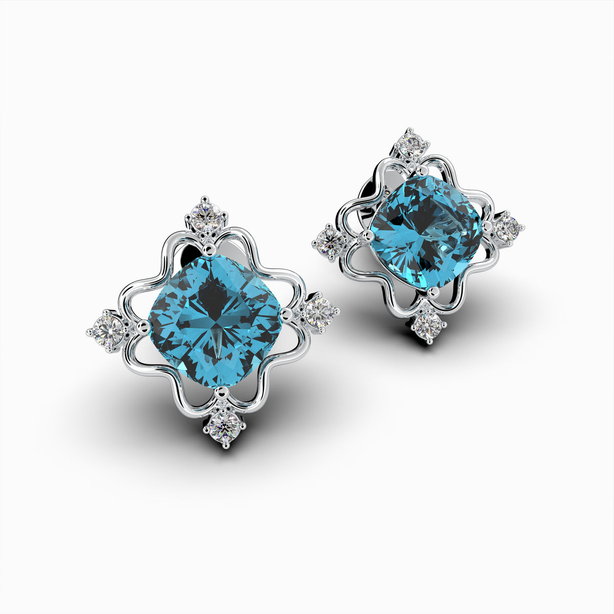 Natural Apatite Earring - Ella