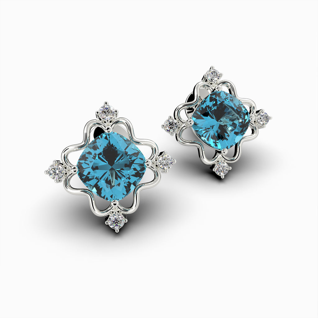 Natural Apatite Earring - Ella