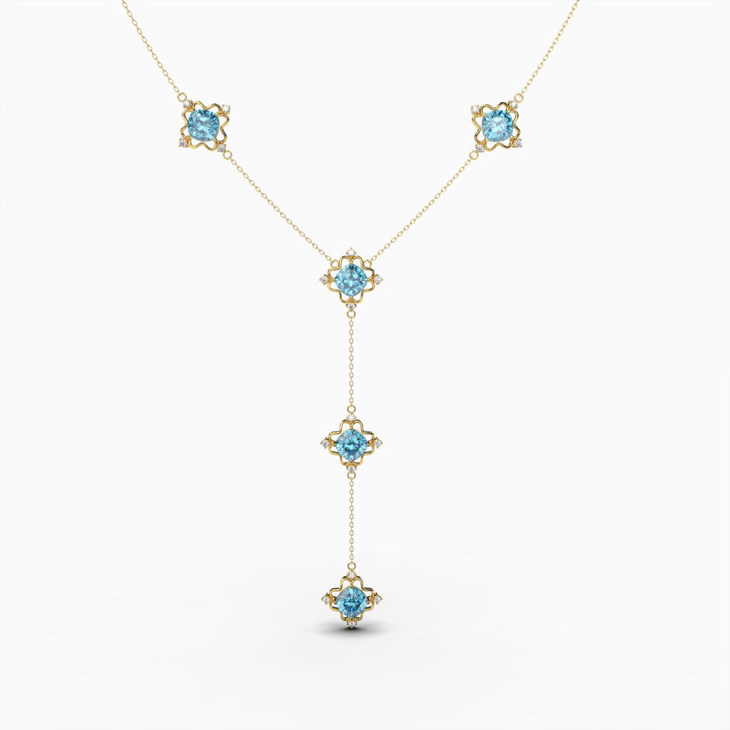 Natural Apatite Necklace - Audrey
