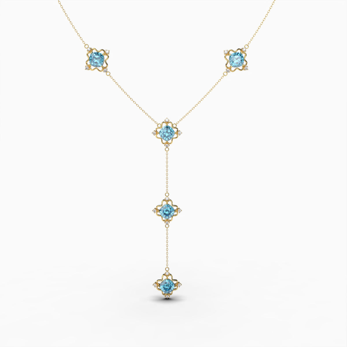 Natural Apatite Necklace - Audrey