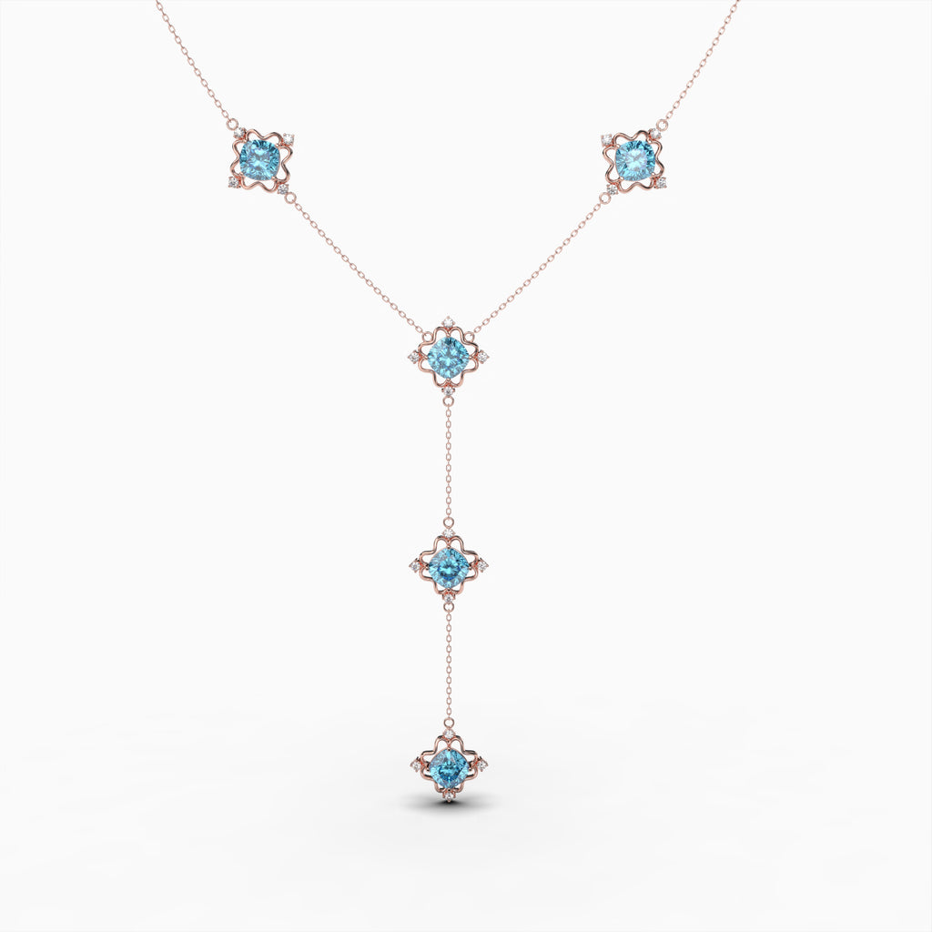 Natural Apatite Necklace - Audrey