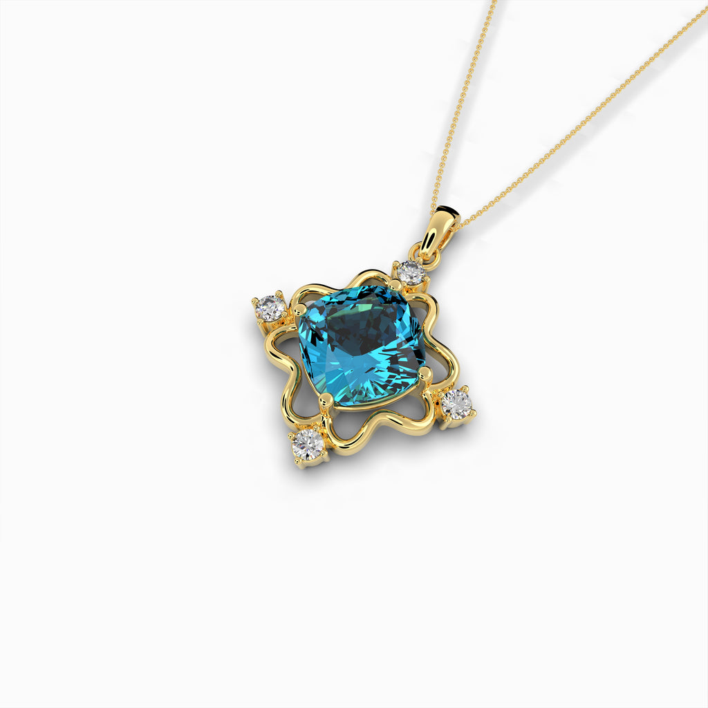 Natural Apatite Pendant - Abigail
