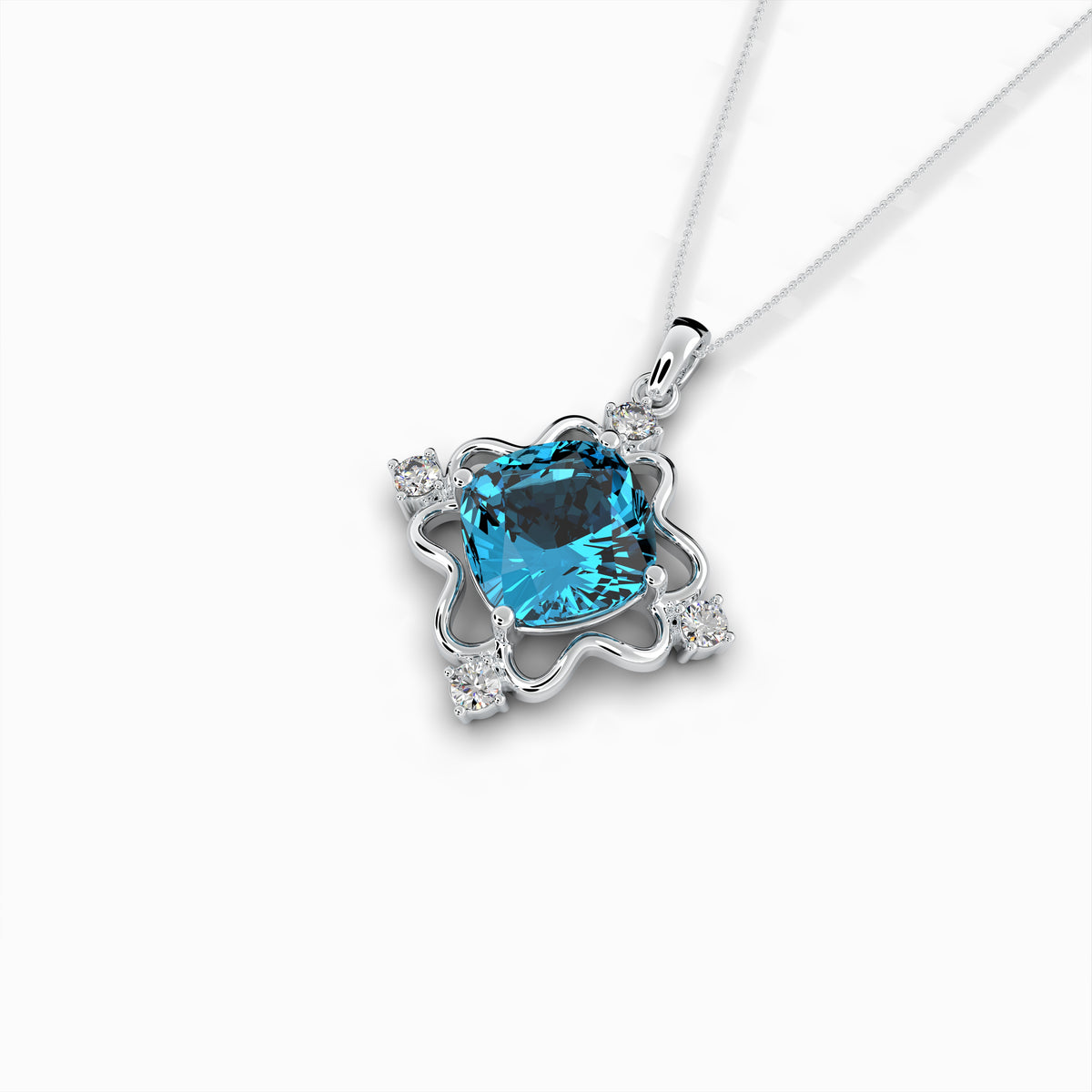 Natural Apatite Pendant - Abigail