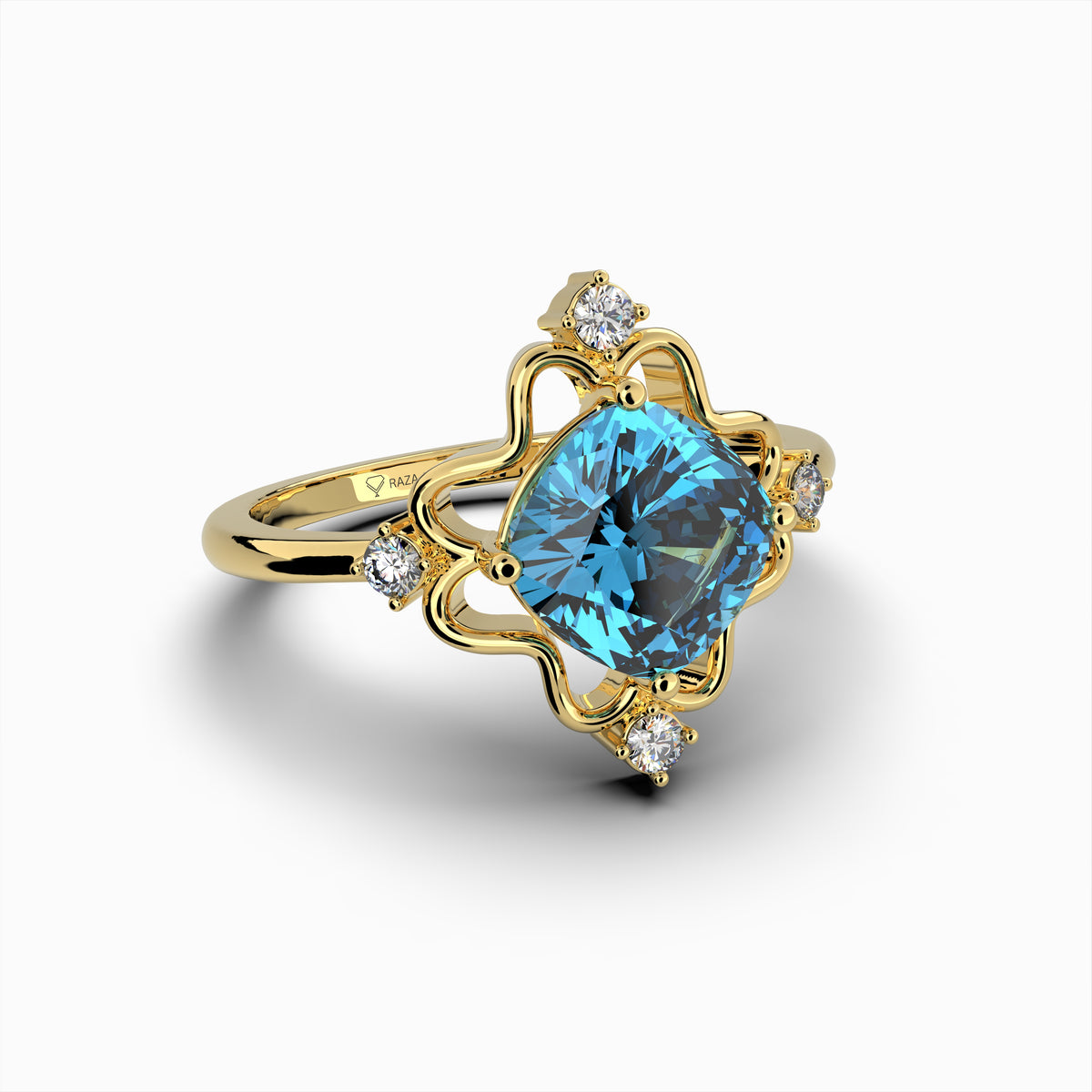 Natural Apatite Ring - Gianna