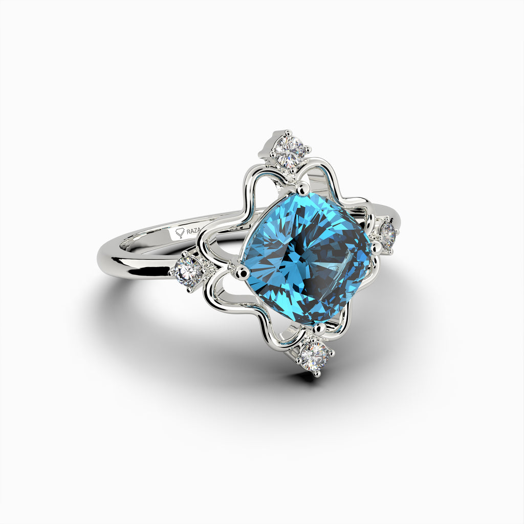 Natural Apatite Ring - Gianna
