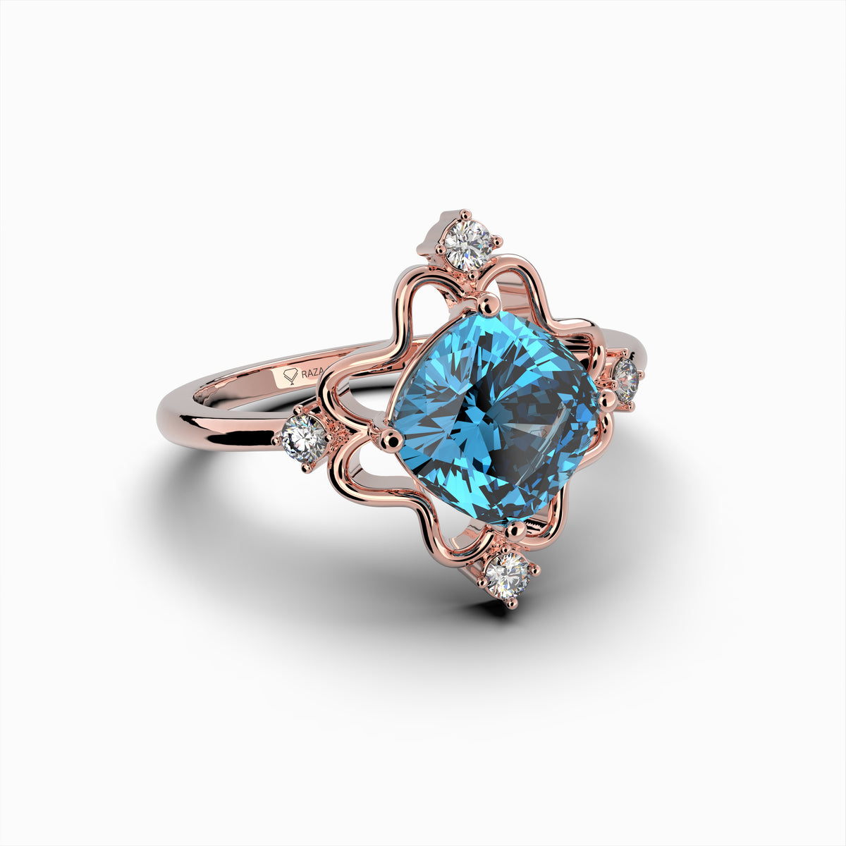Natural Apatite Ring - Gianna
