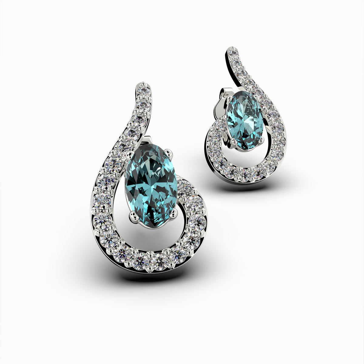 Natural Aquamarine Earring - Penelope