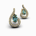 Natural Aquamarine Earring - Penelope