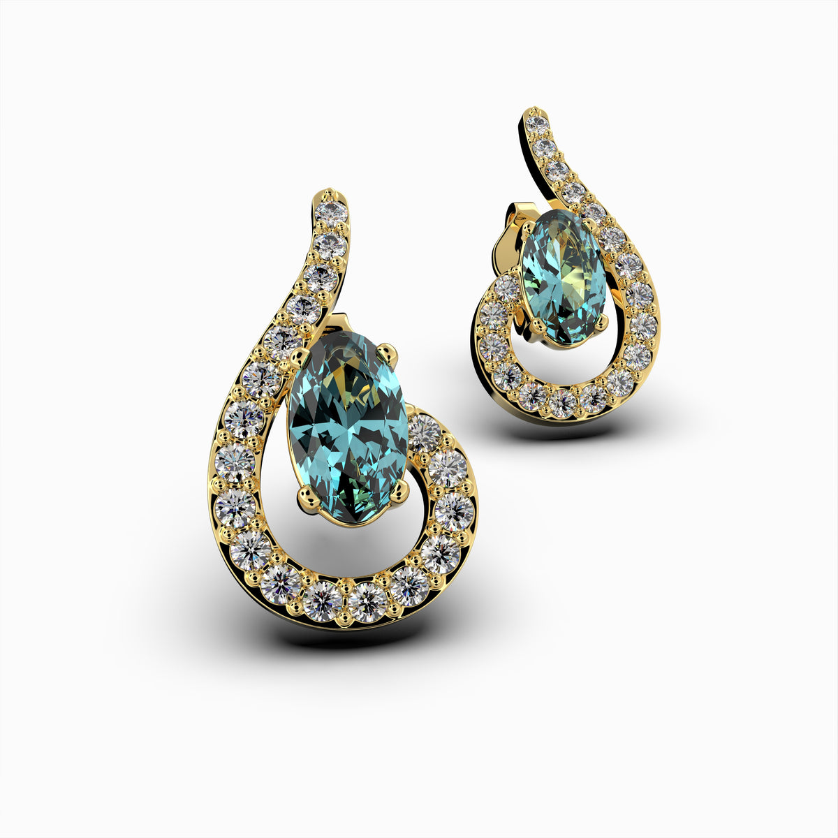 Natural Aquamarine Earring - Penelope