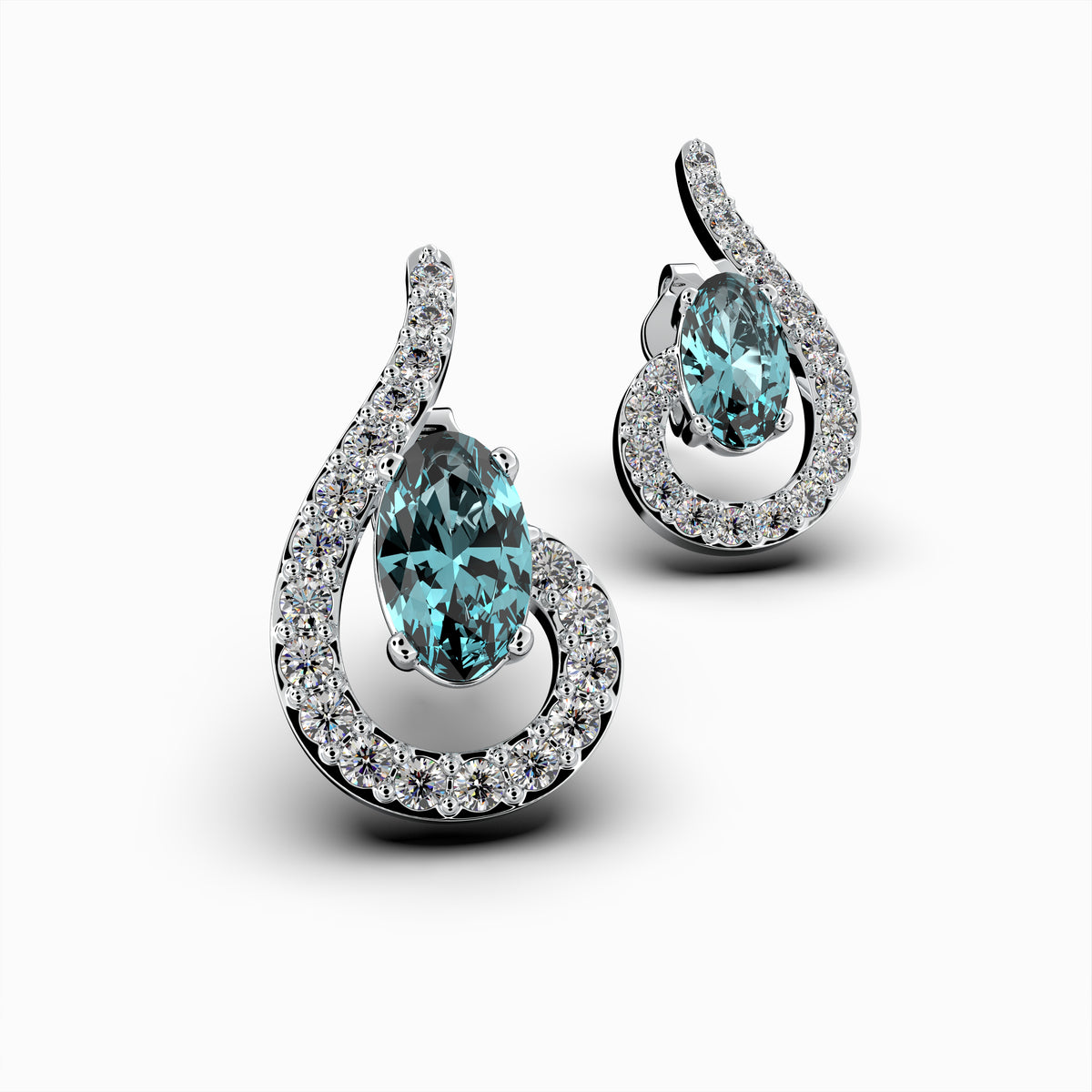 Natural Aquamarine Earring - Penelope