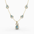 Natural Aquamarine Necklace - Hailey