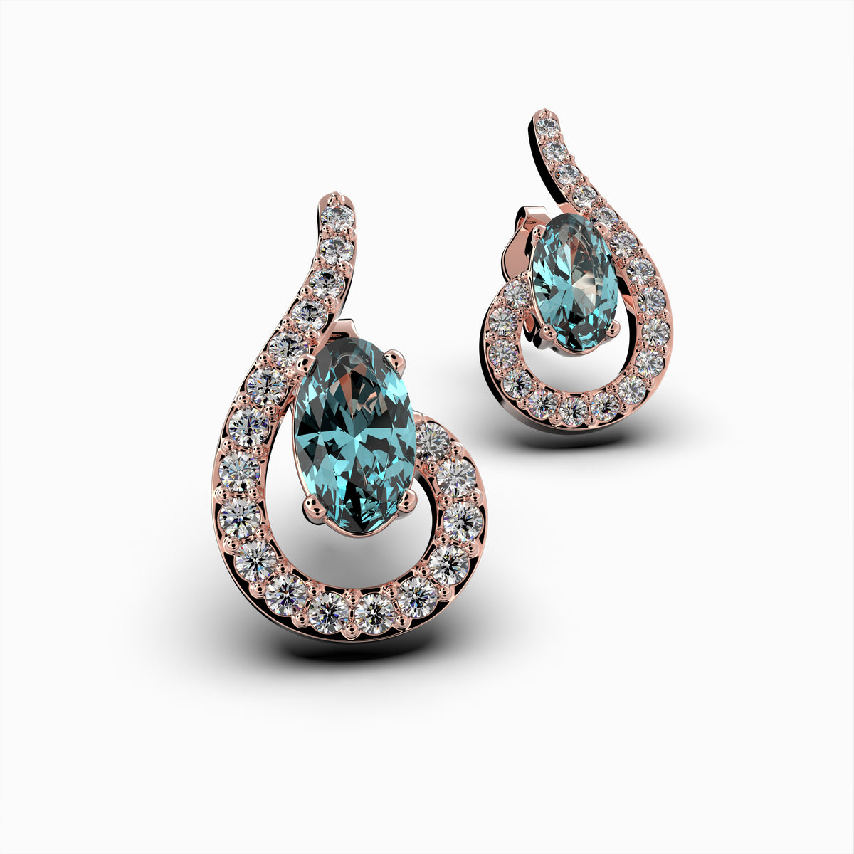 Natural Aquamarine Earring - Penelope