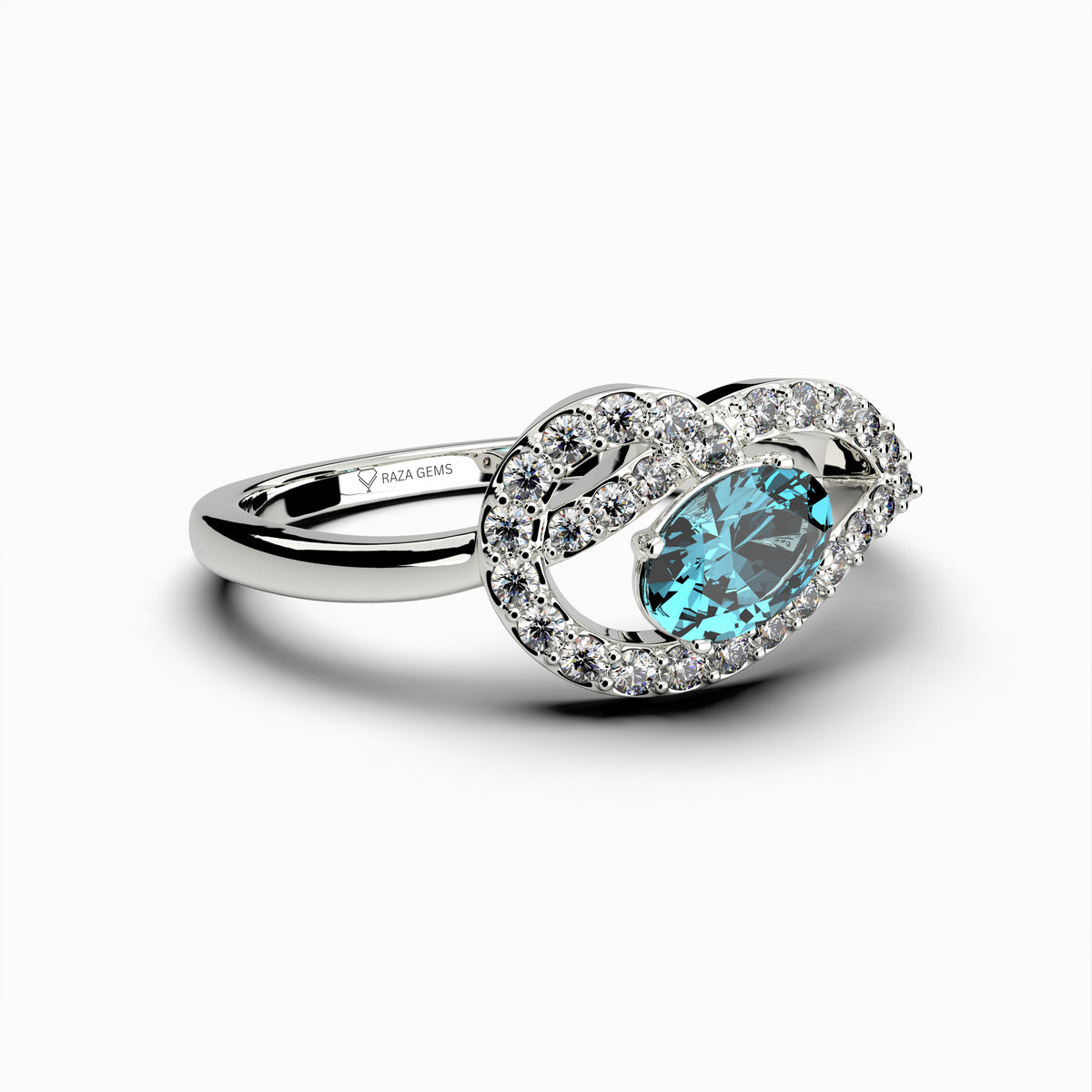 Natural Aquamarine Ring - Chloe
