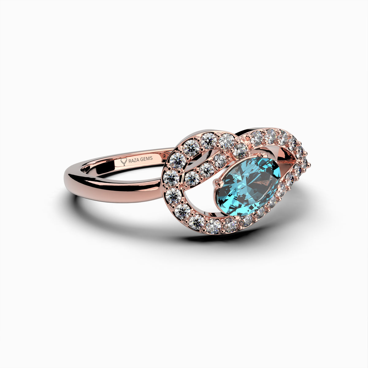 Natural Aquamarine Ring - Chloe