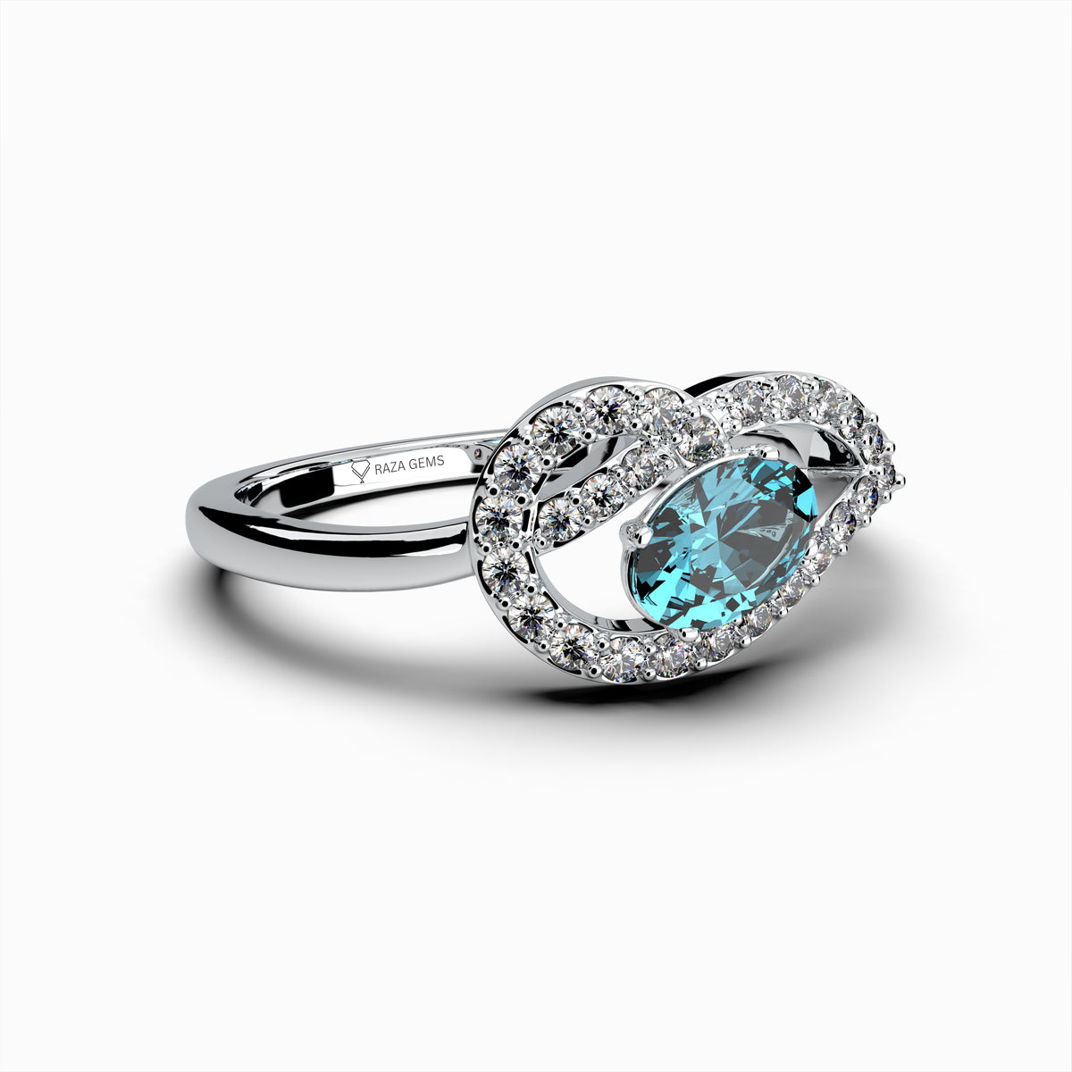 Natural Aquamarine Ring - Chloe