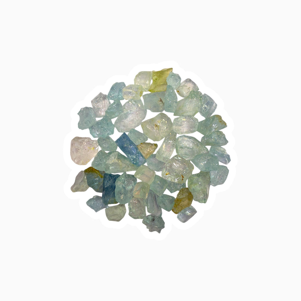 Natural Aquamarine Rough or Raw Stone From 3 - 20 Carats Africa Price Per Carats