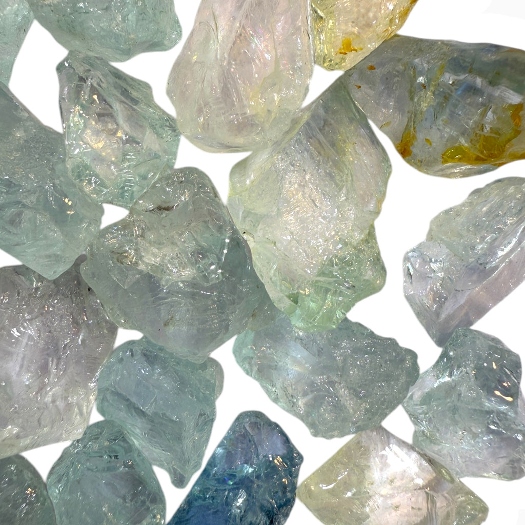 Natural Aquamarine Rough or Raw Stone From 3 - 20 Carats Africa Price Per Carats
