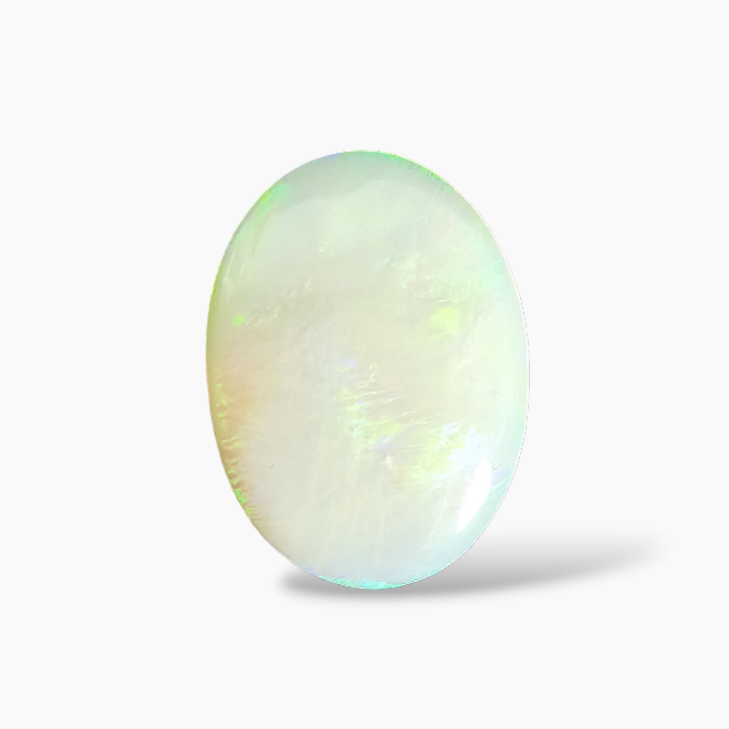 Natural Australian Opal Stone 6.96 Carats Oval Cabochon Shape  ( 18X14 mm )