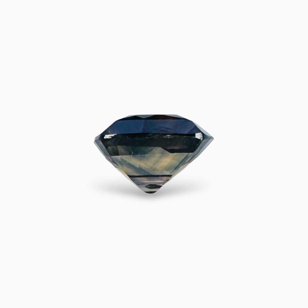Natural Bi Color Sapphire Stone Square Cushion 1.45 Carats 6.7 × 6 mm