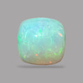 Natural Black Ethiopian Opal Stone 14.18 Carats Cushion Cabochon Shape Size 16 x 11.1 mm