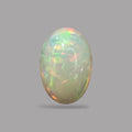 Natural Black Ethiopian Opal Stone 14.82 Carats Oval Cabochon Shape Size 23.3 x 15.8 x 9.2 mm