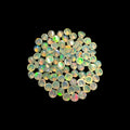 Natural White Ethiopian Opal Stone 17.72 Carats Round Cabochon Shape Size 4 mm