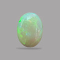 Natural Black Ethiopian Opal Stone 18.12 Carats Oval Cabochon Shape Size 22.7 x 16.9 x 10.1 mm