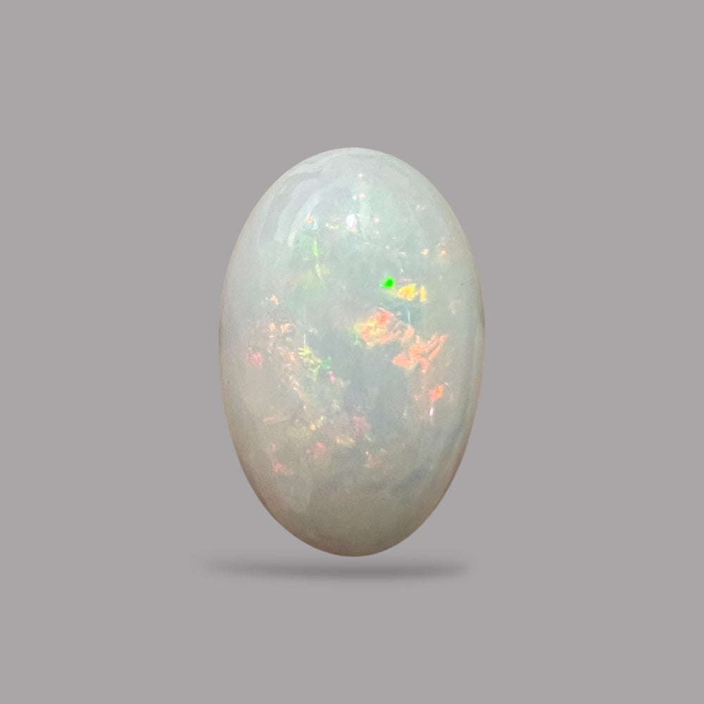 Natural Black Ethiopian Opal Stone 18.49 Carats Oval Cabochon Shape Size 23.7 x 15.1 x 11.5 mm