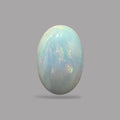 Natural Black Ethiopian Opal Stone 19.23 Carats Oval Cabochon Shape Size 24.9 x 16.5 x 9 mm