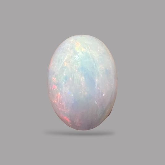 Natural Black Ethiopian Opal Stone 23.91 Carats Oval Cabochon Shape Size 23.9 x 17.6 x 10.4 mm