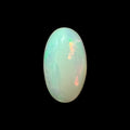 Natural Black Ethiopian Opal Stone 4.89 Carats Oval Cabochon Shape Size 16.1 x 9.2 x 7.4 mm 