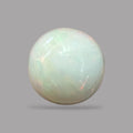 Natural Black Ethiopian Opal Stone 9.56 Carats Round Cabochon Shape Size 15 x 8.7 mm