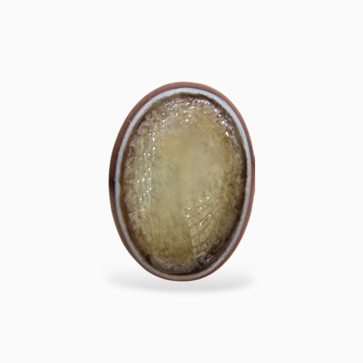 Natural Black Eye Agate (Aqeeq Stone) 16x11.5 mm 9.21 Carats