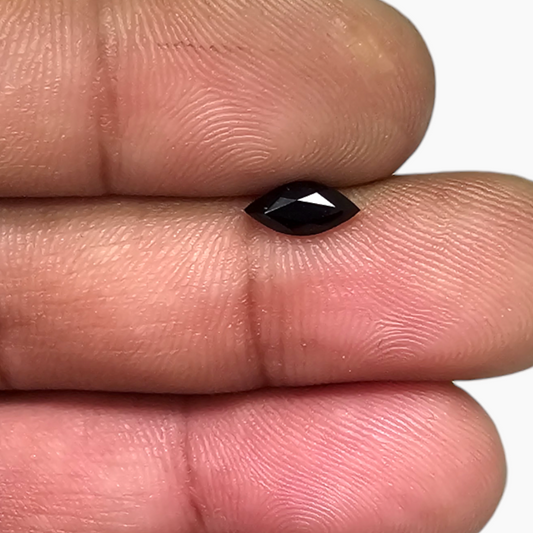 Natural Black Tourmaline Stone 0.7 Carats Marquise Cut (8x4 mm)