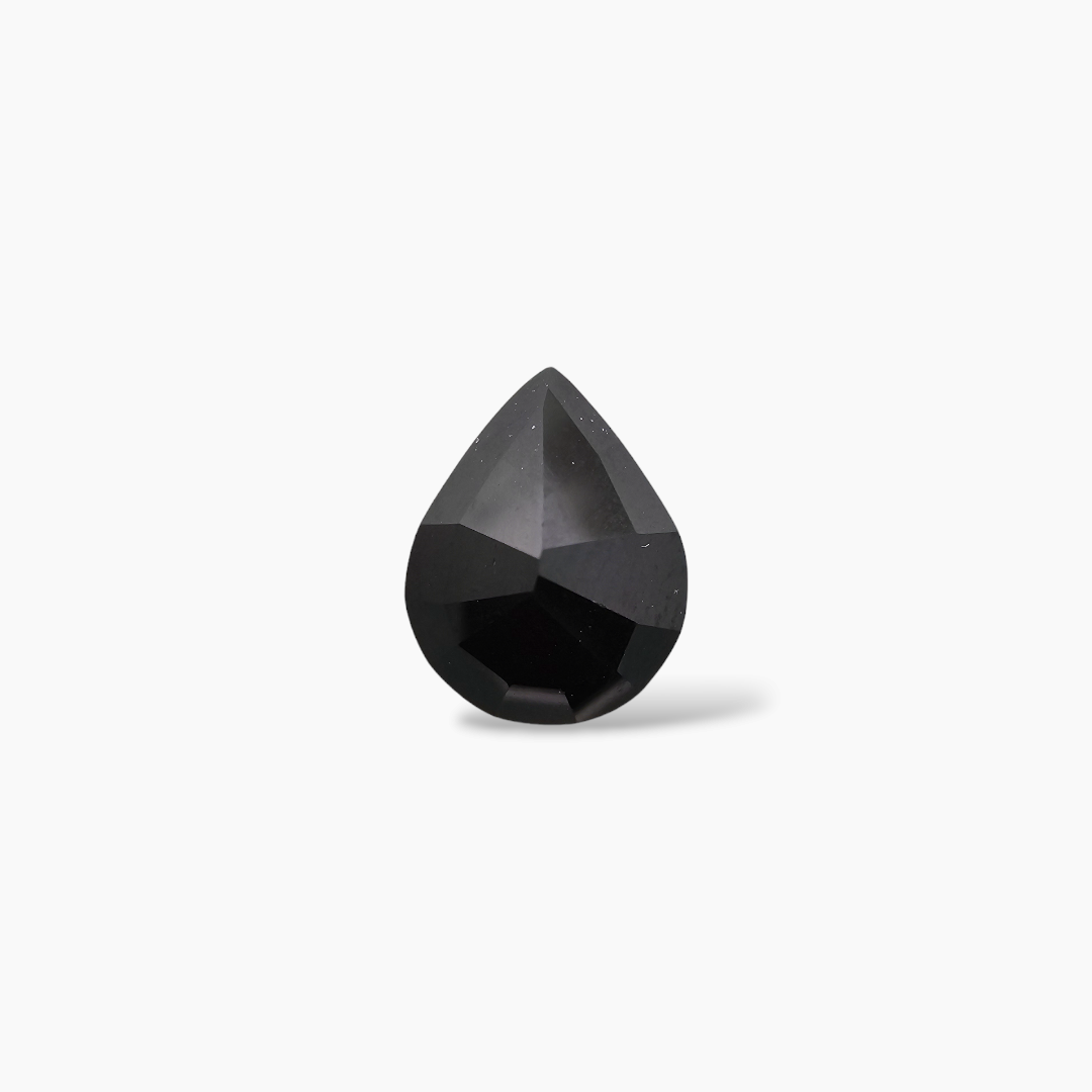 online Natural Black Tourmaline Stone 2.07 Carats Pear Cut (9.3X7.5 mm)