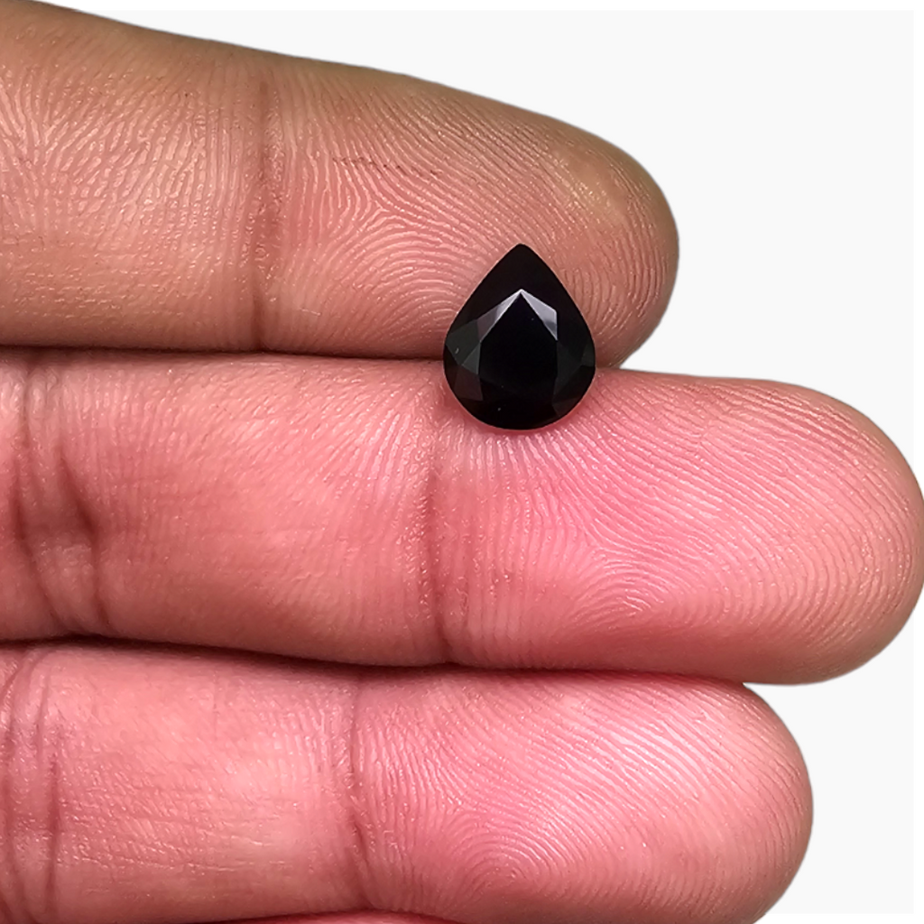 Natural Black Tourmaline Stone 2.07 Carats Pear Cut (9.3X7.5 mm)