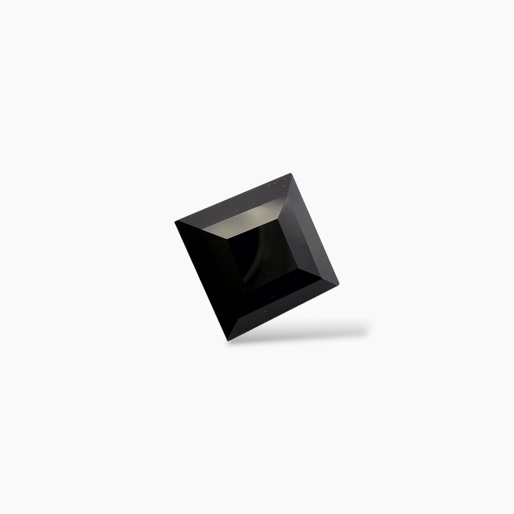 loose Natural Black Tourmaline Stone 3.18 Carats Princes Cut (8mm)