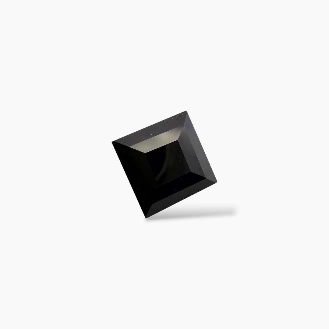 loose Natural Black Tourmaline Stone 3.18 Carats Princes Cut (8mm)