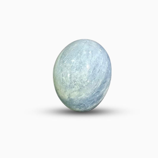 Natural Blue Calcite Gemstone in Round Shape