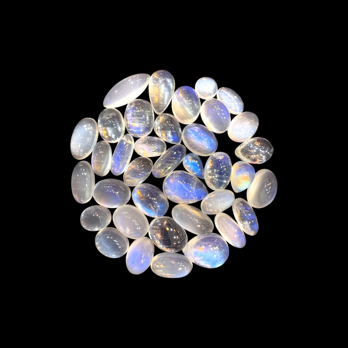 Natural Blue Moonstones From 1 - 10 Carats Srilanka Price Per Carats