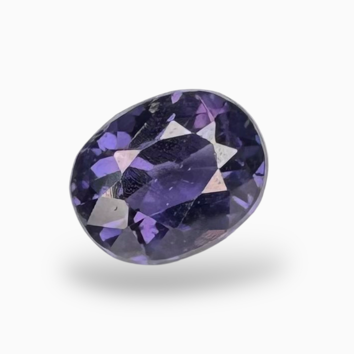 Natural Blue Purple Stone 0.76 Carats Oval Cut (6x5mm)