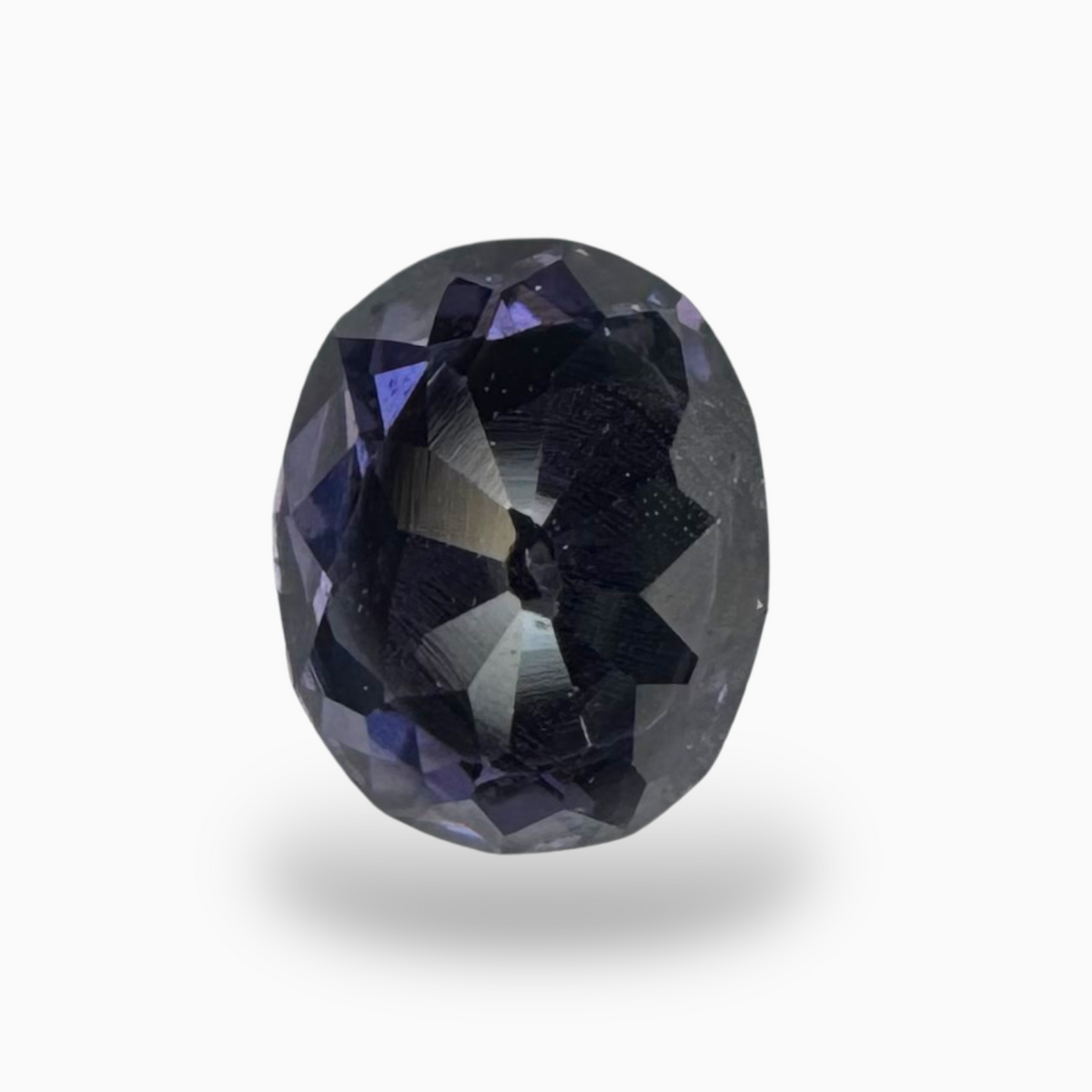 Natural Blue Purple Stone 0.76 Carats Oval Cut (6x5mm)