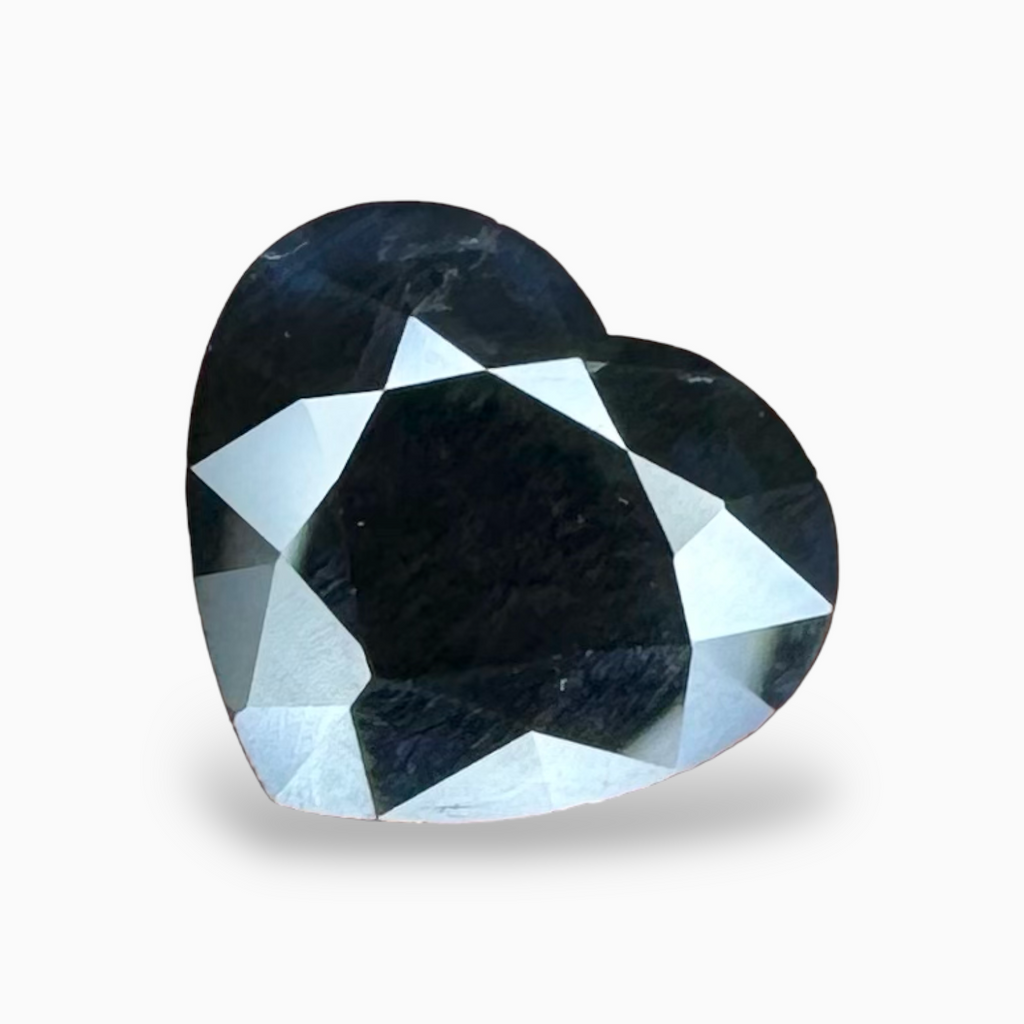 Natural Blue Sapphire 3.31 Carats in Heart Cut