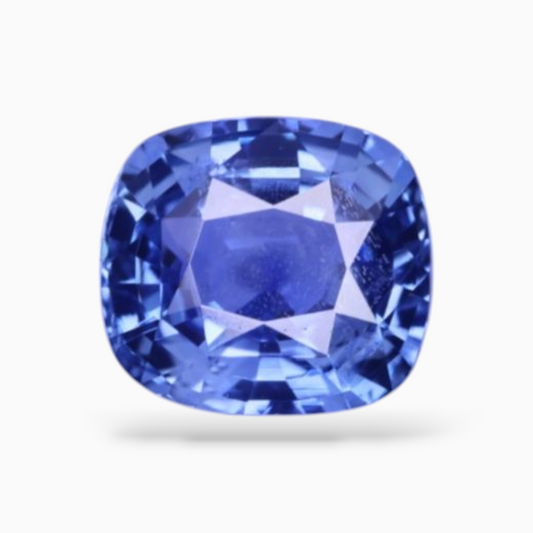 Natural Blue Sapphire 2.43 Carats Cushion Shape 7.91 x 7.06 x 4.48 mm Size Certified By IDL