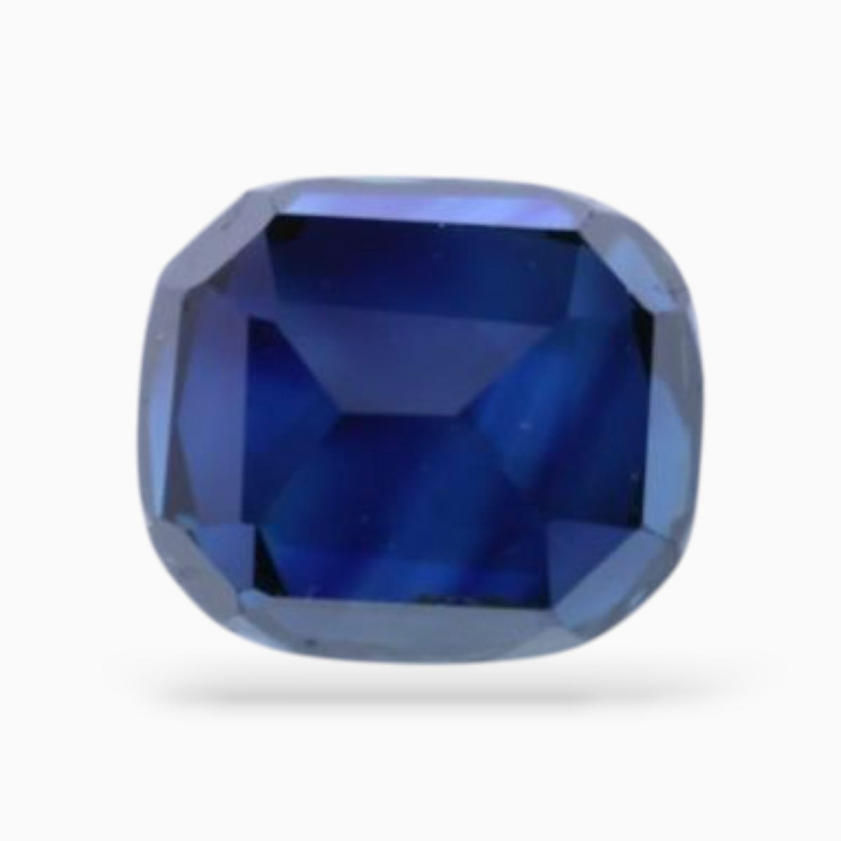 Natural Blue Sapphire 2.55 Carats Cushion Shape 7.46x6.46x4.81mm Size Certified By IDL